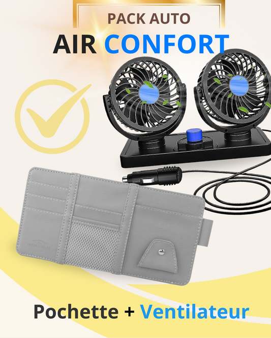 AIR CONFORT- Pochette et ventilateur